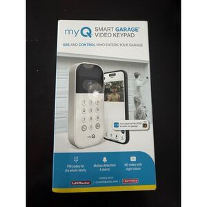 NEW MyQ Universal WiFi Video Garage Door Keypad! Brand new in box! Easy setup!
